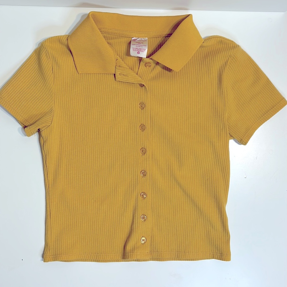 Golden Crop Top No Boundaries